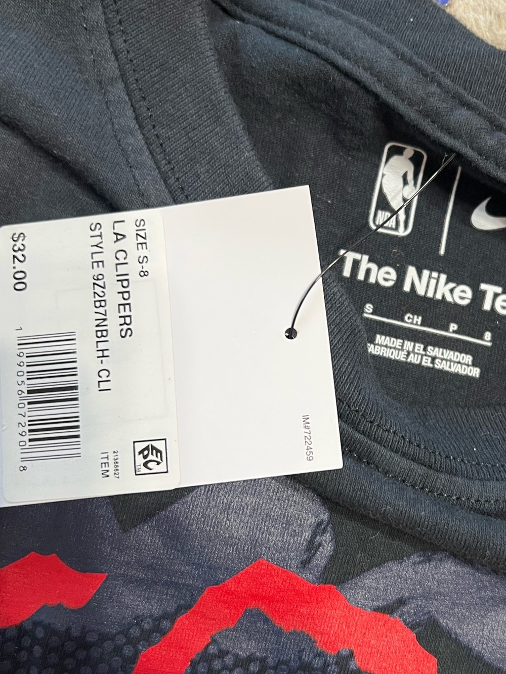 Nike Youth Los Angeles Clippers Black OGC Max90 Short Sleeve T-Shirt - Picture 3 of 4